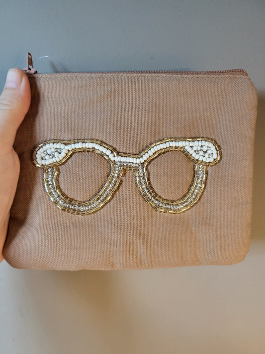 Beaded Purse/ Make up Bag 17cm