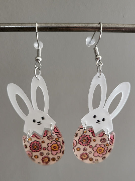 Easter Bunny Drop Earrings