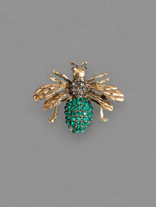 Crystal Bee Brooch