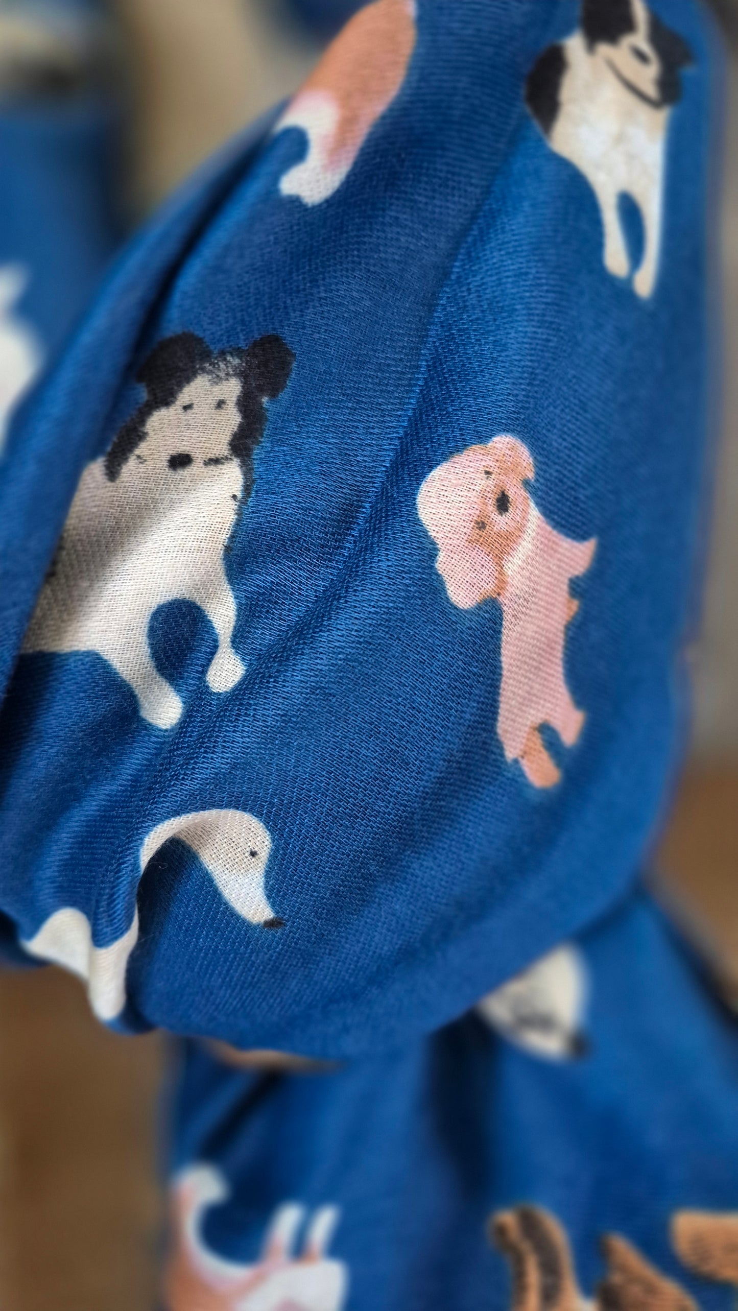 Blue Dog Scarf