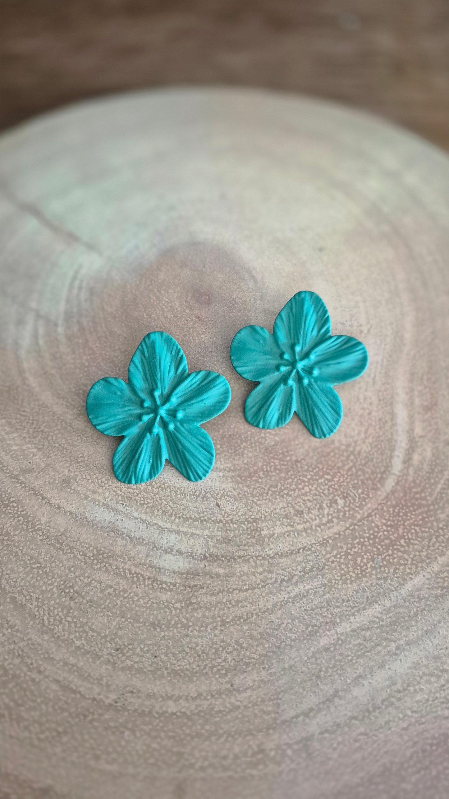 Teal Flower Necklace Set