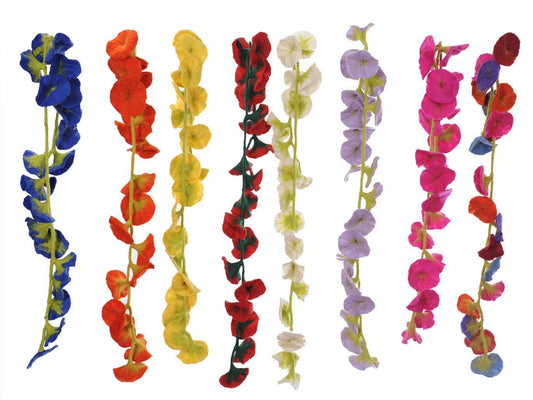 Handmade Felt 19 Flower Garland Bunting Scarf Decoration: Hot Pink