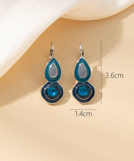 Blue & Grey Drop Earrings