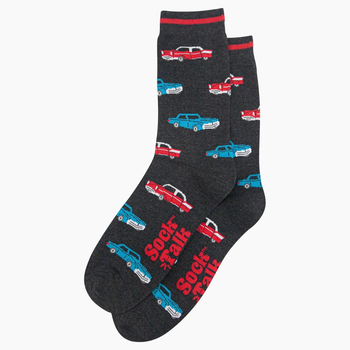 Men's Bamboo Socks - Black, American Classic Cars