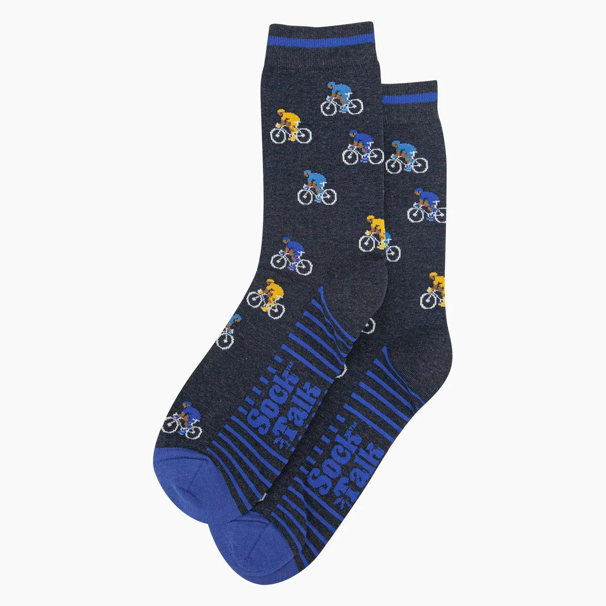 Men's Mountain Bike Print Socks in Black