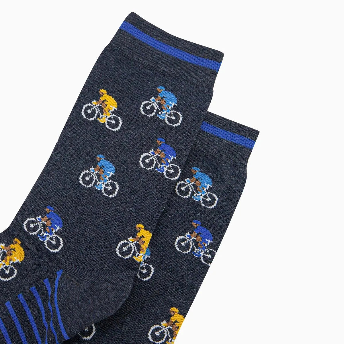 Men's Mountain Bike Print Socks in Black