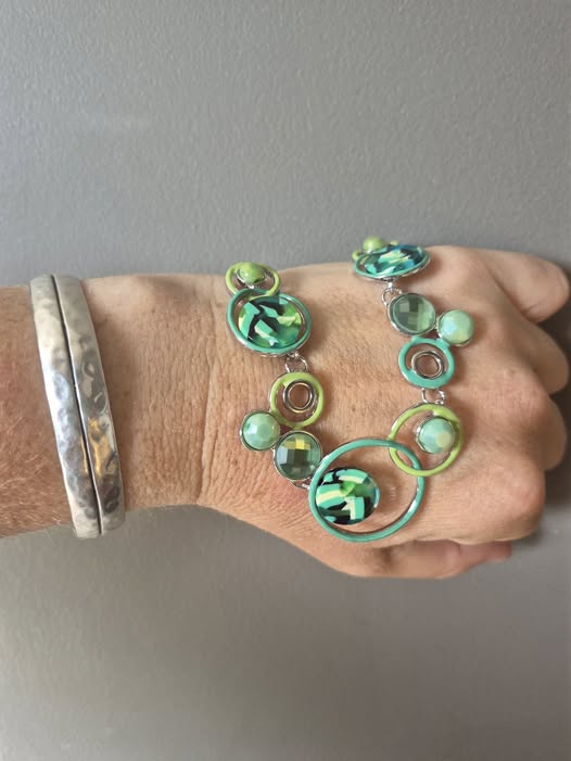 Green Circles Necklace