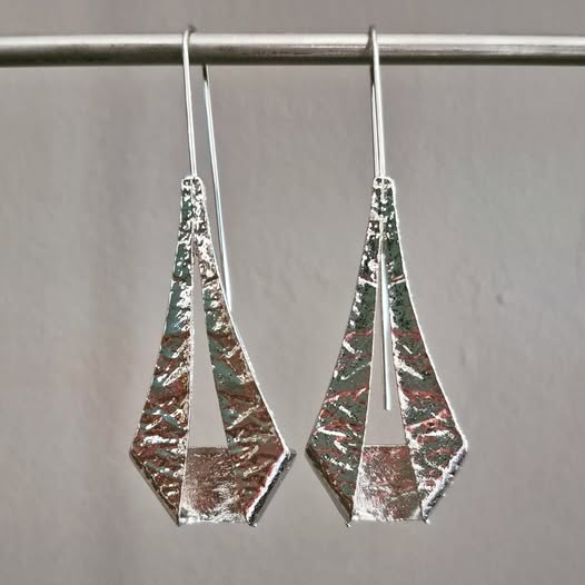 Striking Silver Drop Earrings