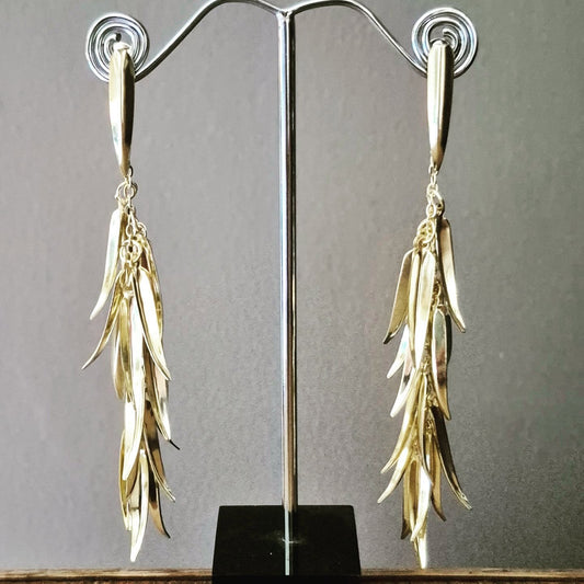 Gold Spikey Drop Earrings