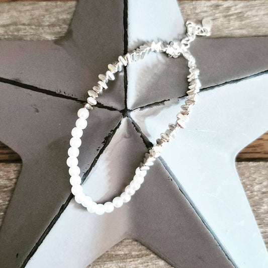 Silver & Pearl Bracelet