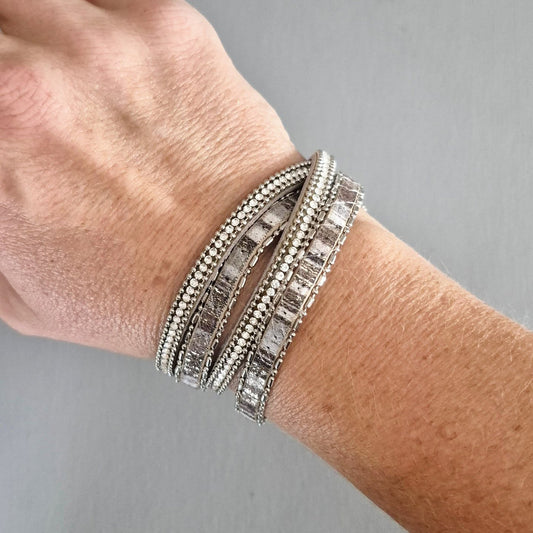 Sparkly Wraparound Magnetic Bracelet