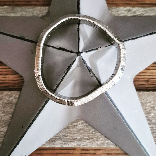 Silver Elasticated Bracelet