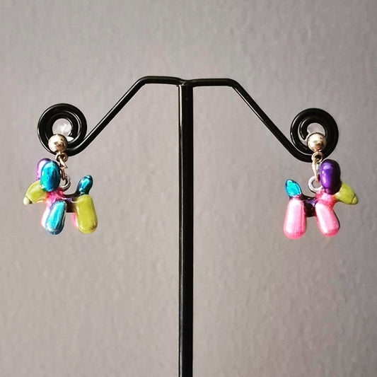 Balloon Dog Drop Earrings