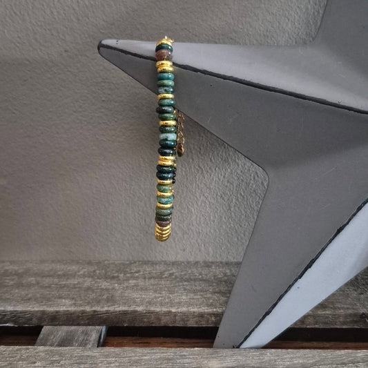 Natural Gemstone Beaded Bracelet Green