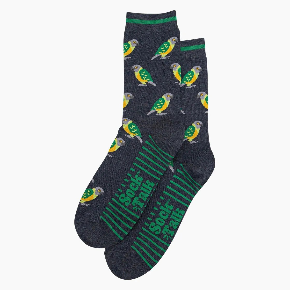 Men's Bamboo Socks - Navy, Senegal Parrot