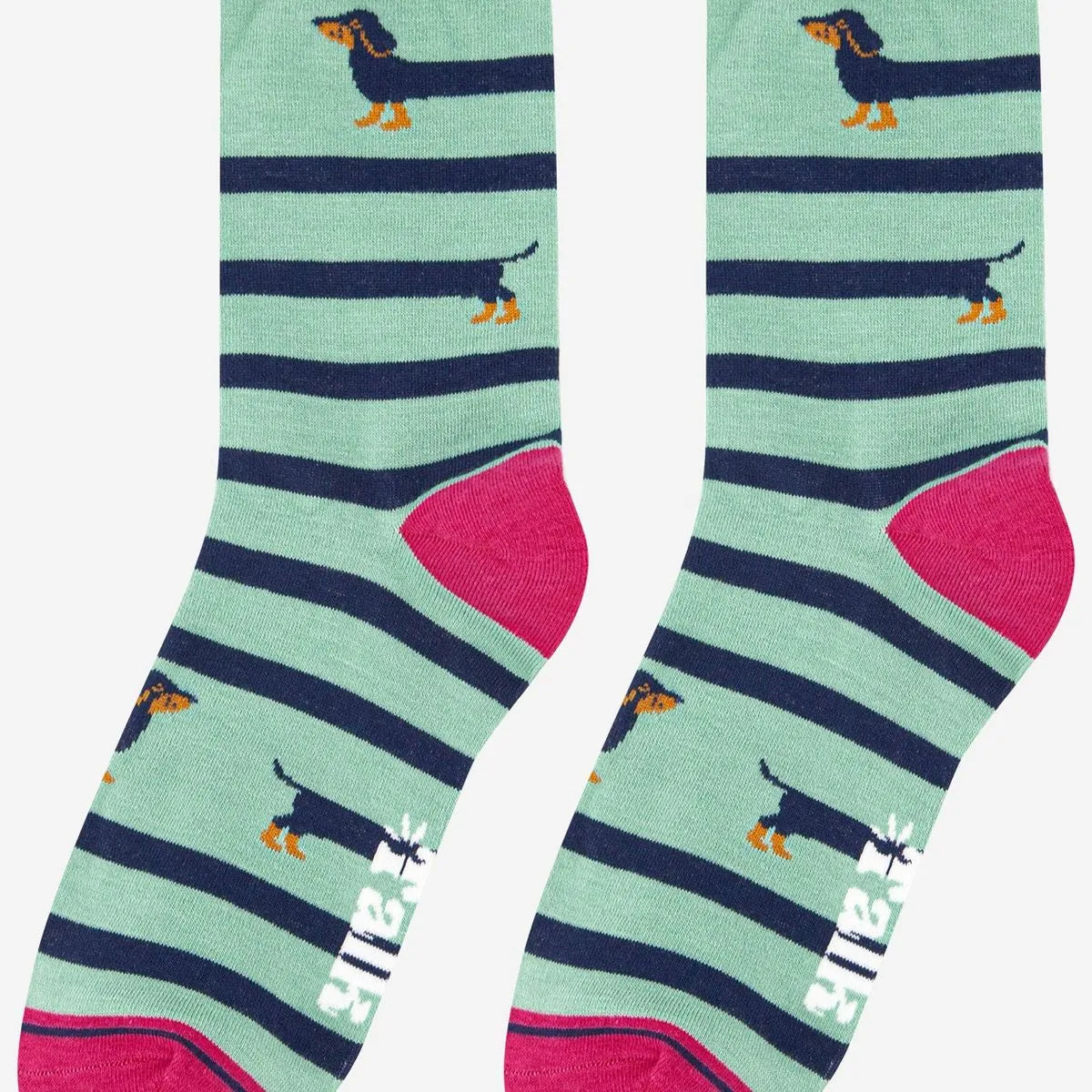 Women's Winding Sausage Dog Bamboo Socks