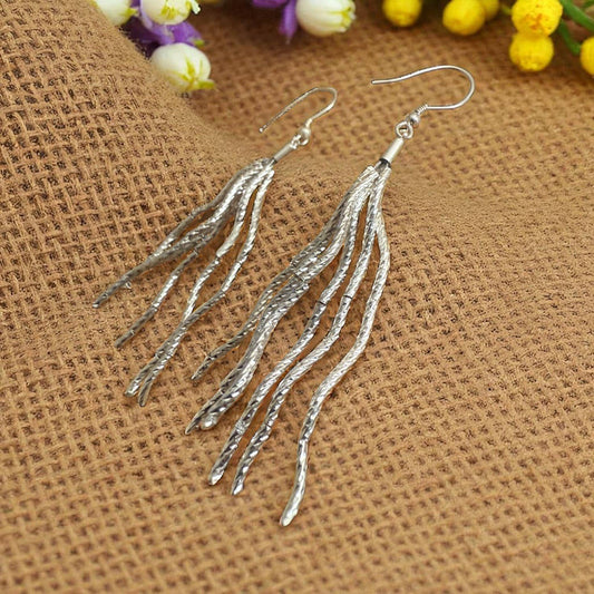 Lightweight Multi-Strand Wire Drop Earrings