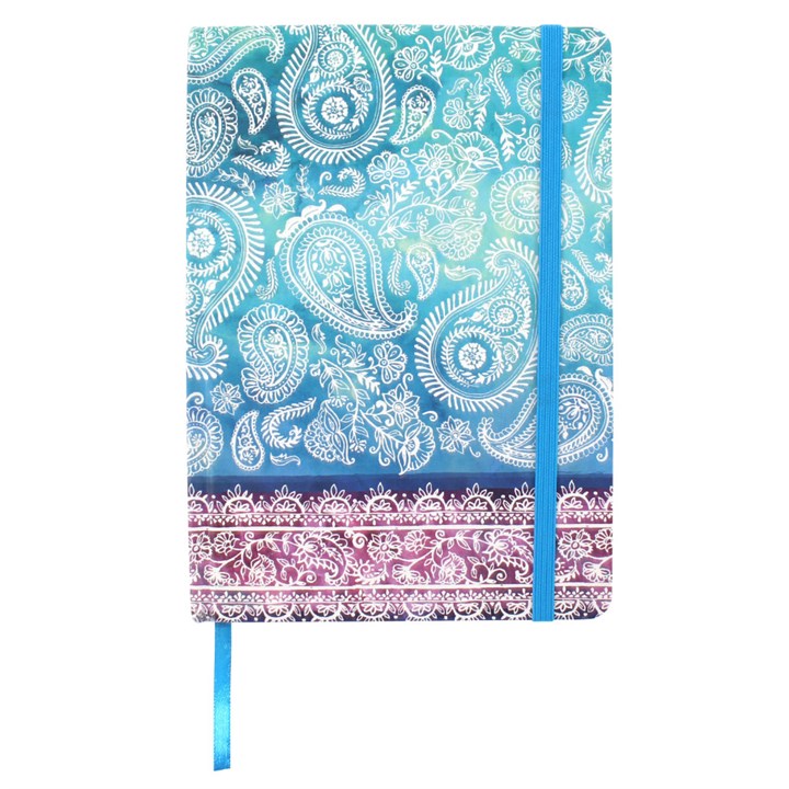 Indian Ocean Paisley Print A5 Notebook
