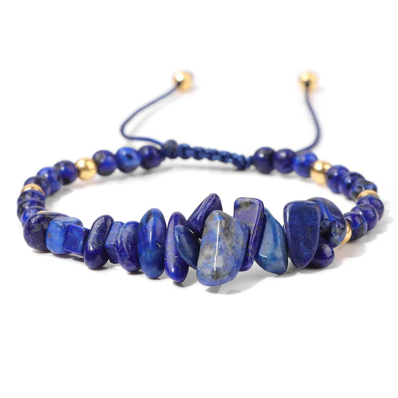 Natural Stone Adjustable Bracelet - Sodalite