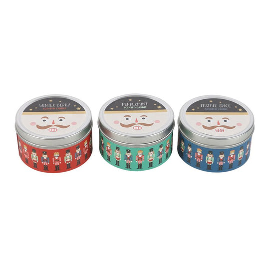 Individual Nutcracker Candle Tins