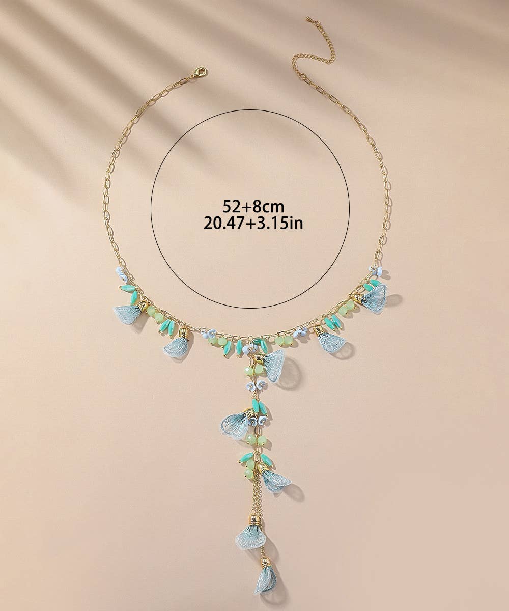 Petal Long Y Shaped Necklace