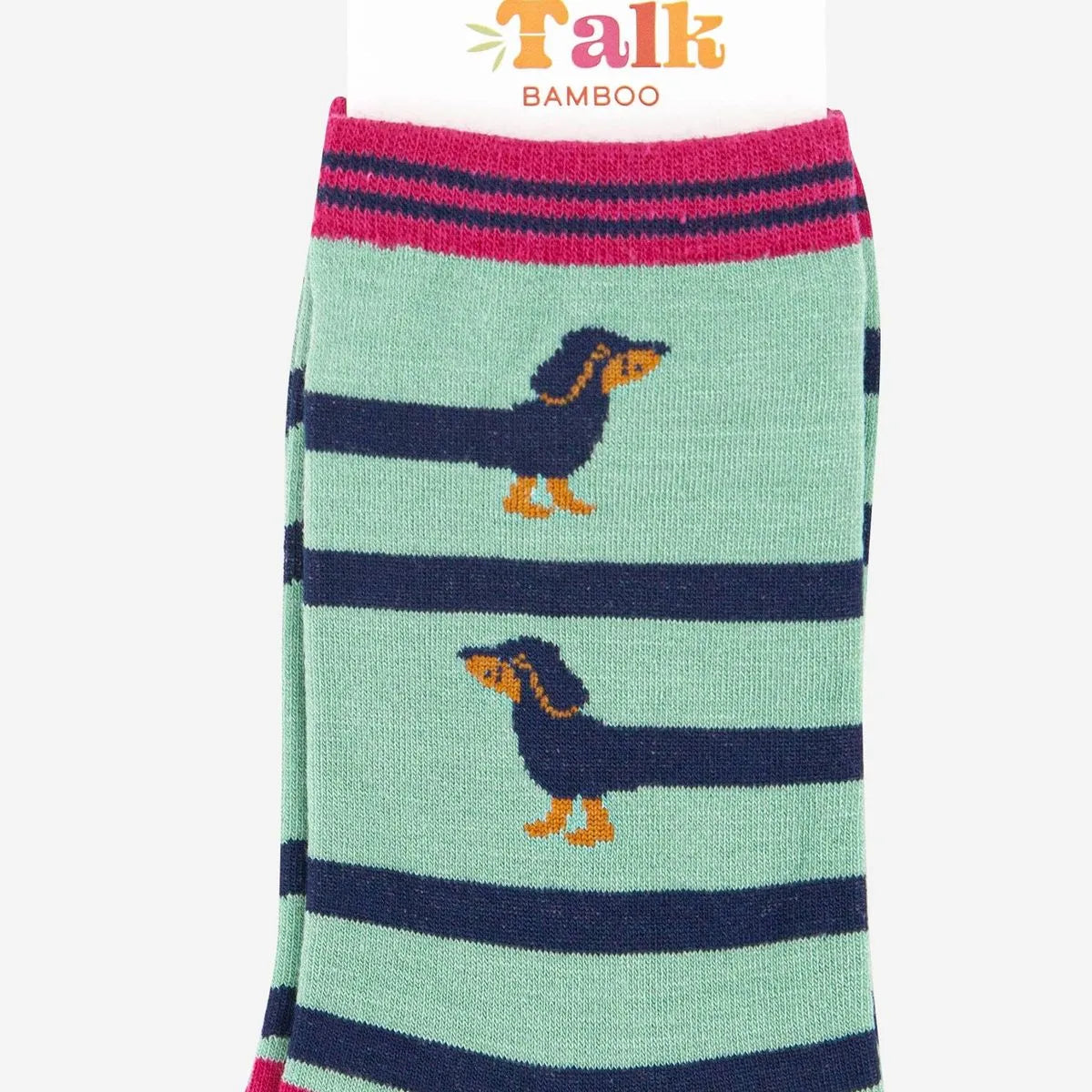 Women's Winding Sausage Dog Bamboo Socks