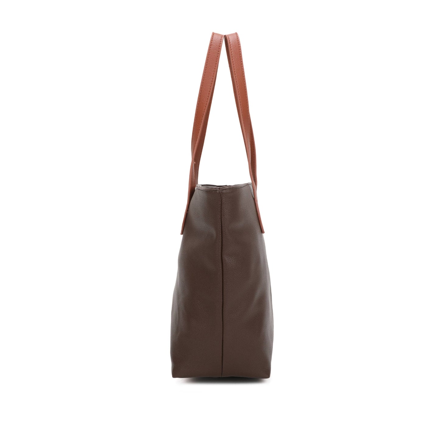 Tote Bag with Two Tone Handles: Coral