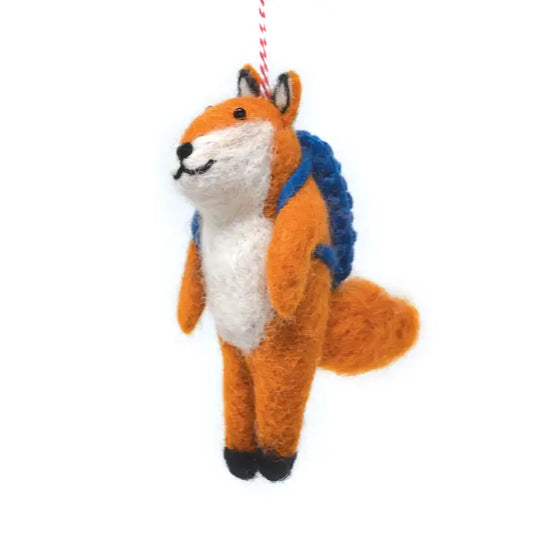 Felt Decoration - Fox with Bag