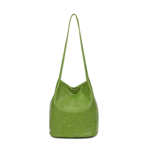 Soft Slouchy Shoulder Bag: Green