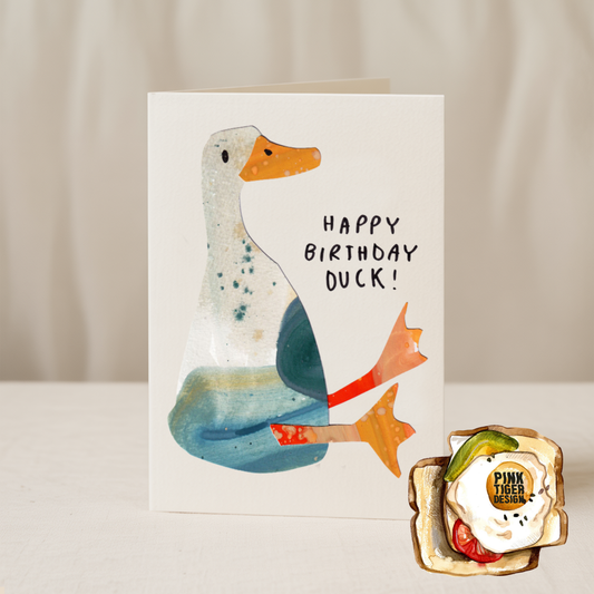 Happy Birthday Duck Card
