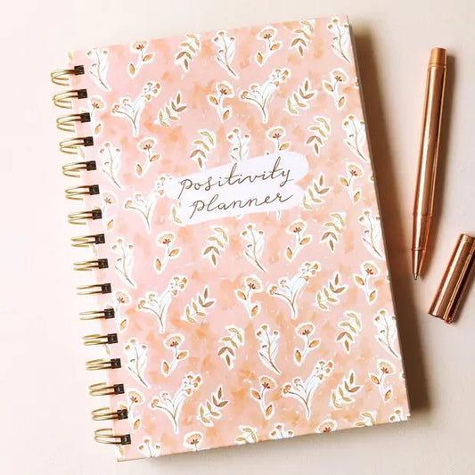 Pink Floral Positivity Planner