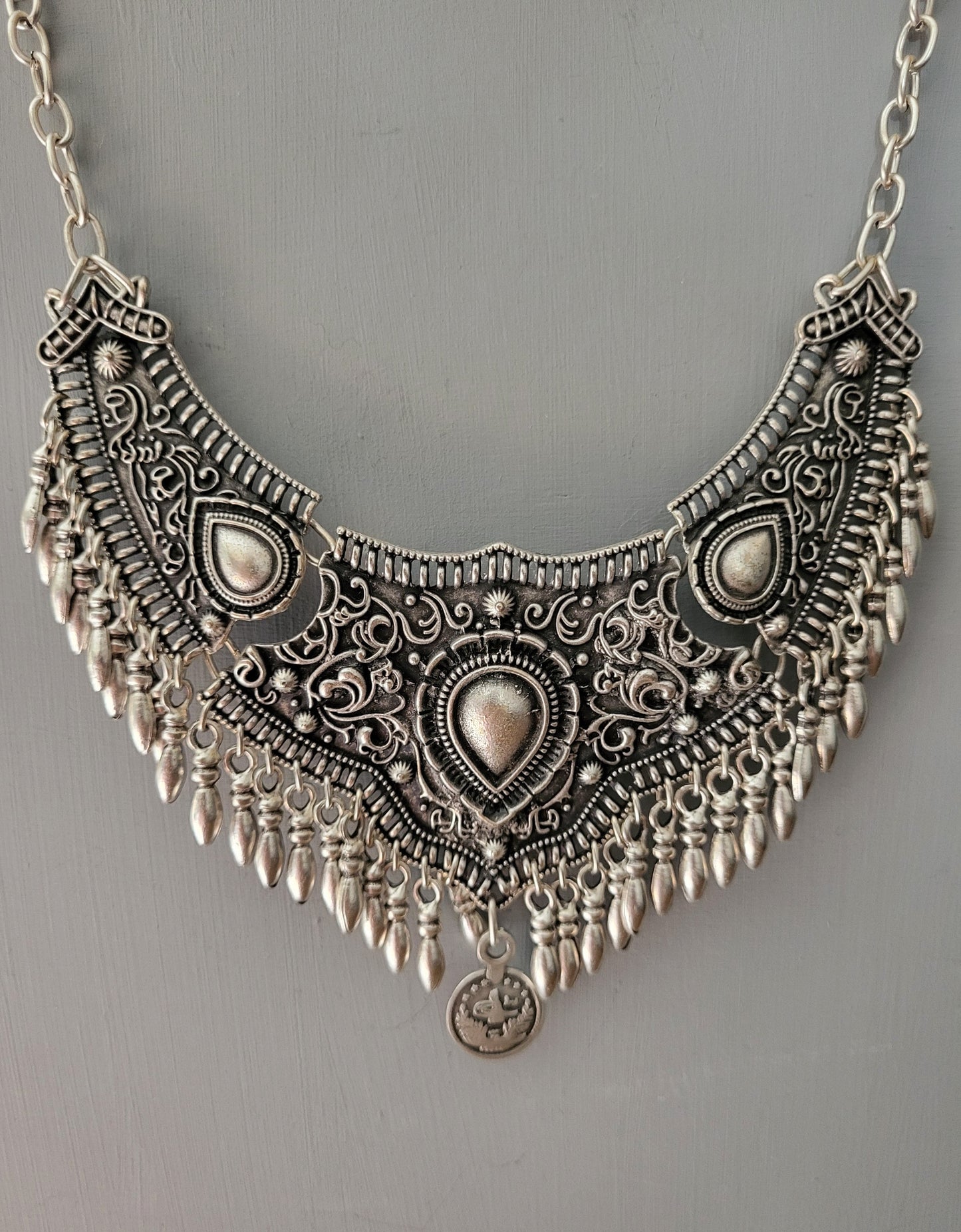 Zeydor Avantgarde - Silver Plated Boho Statement Necklace