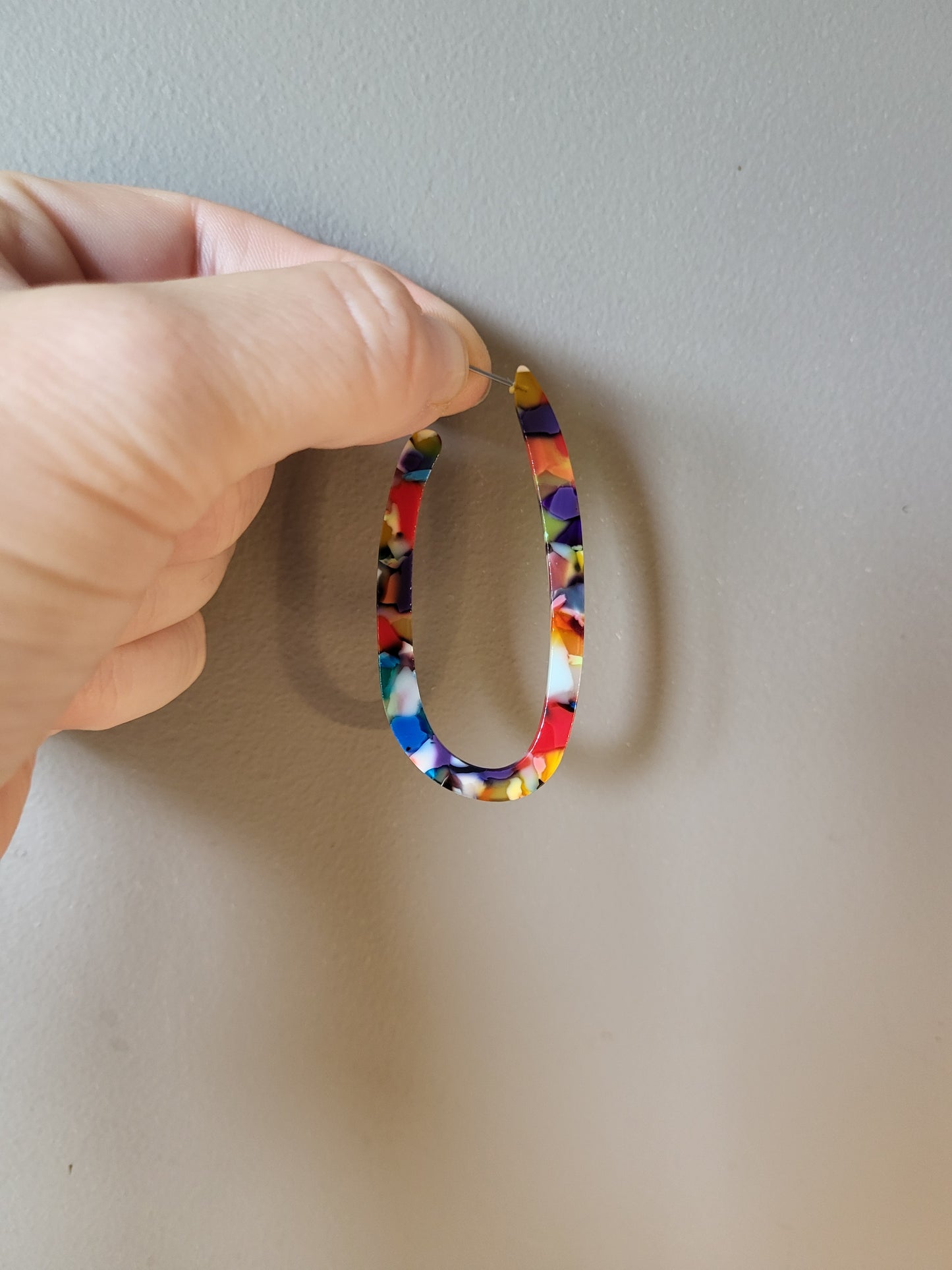 Multi-Coloured Hoop Earrings