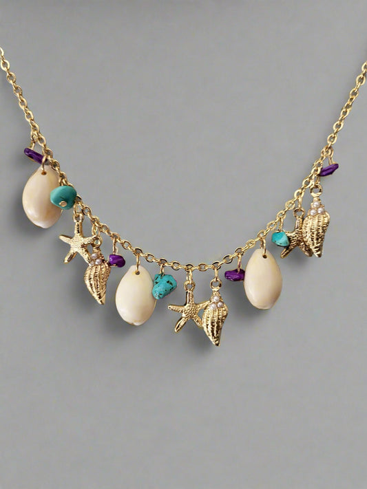 Gold Shell Necklace