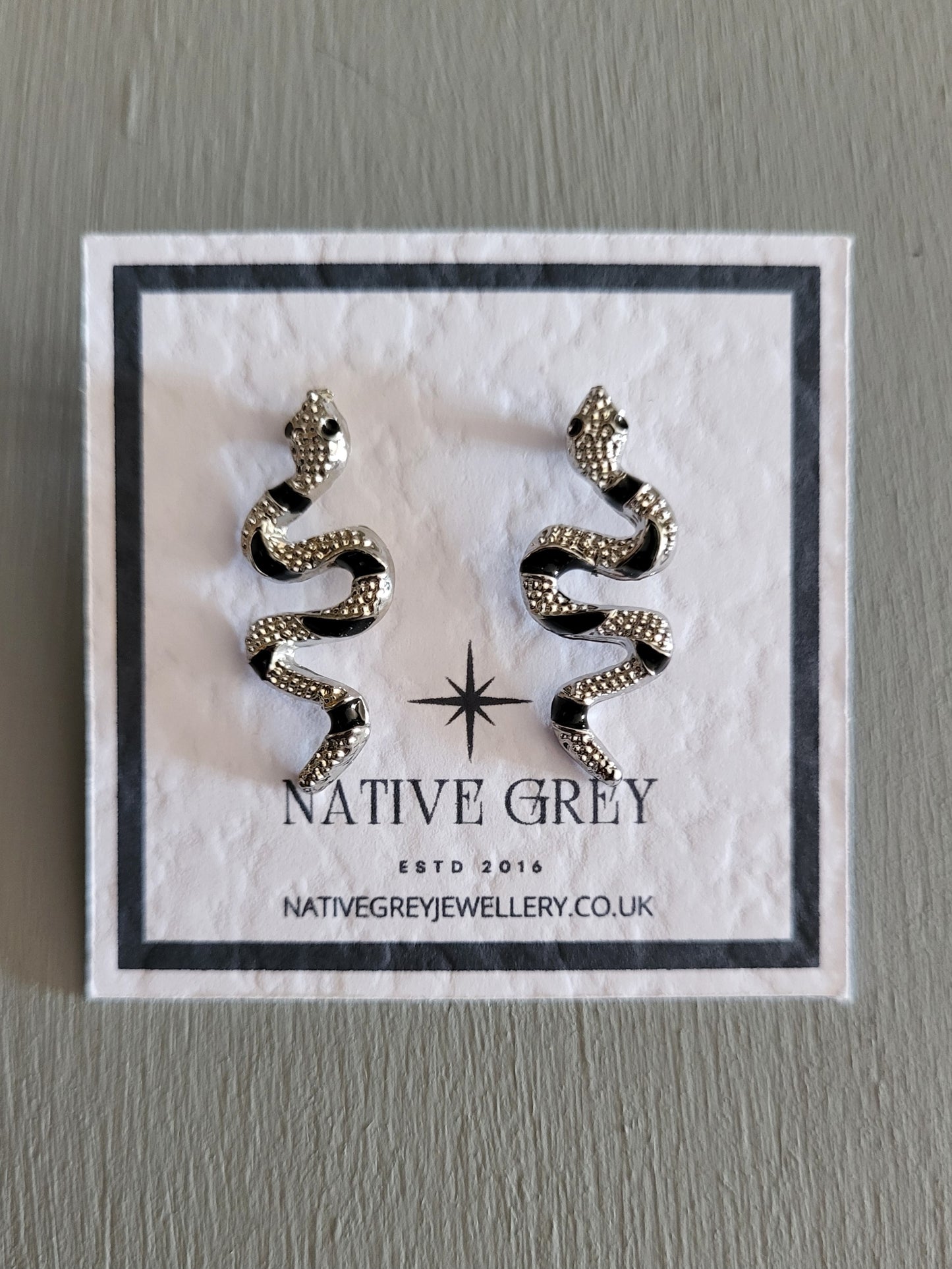 Slinky Snake Stud Earrings