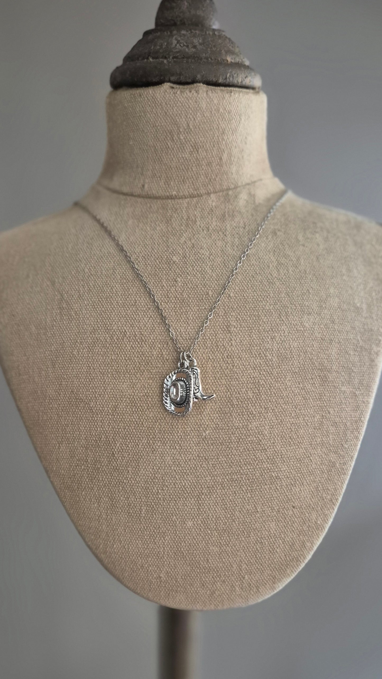 Cowgirl Pendant Necklace