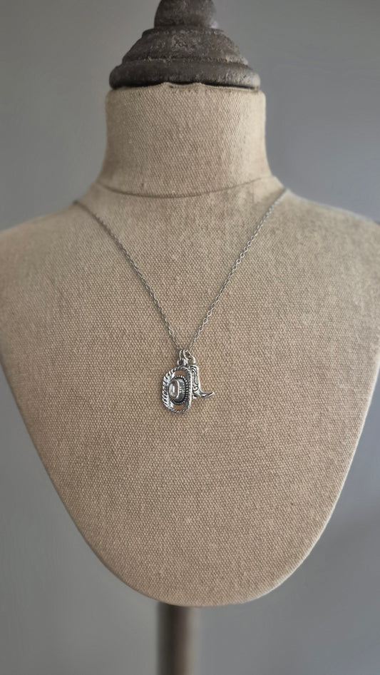 Cowgirl Pendant Necklace