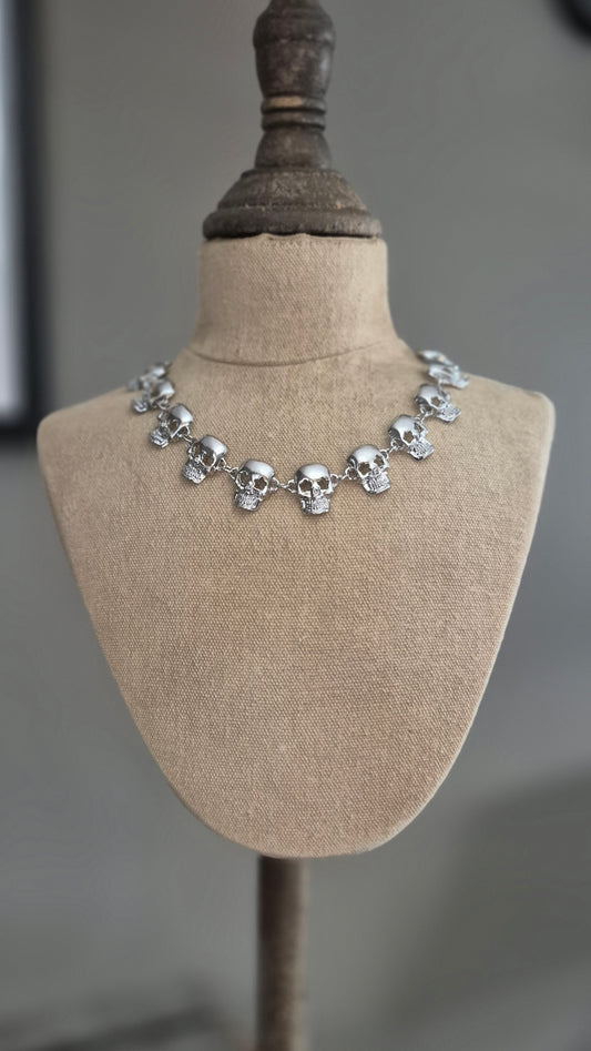 Silver Skull Necklace