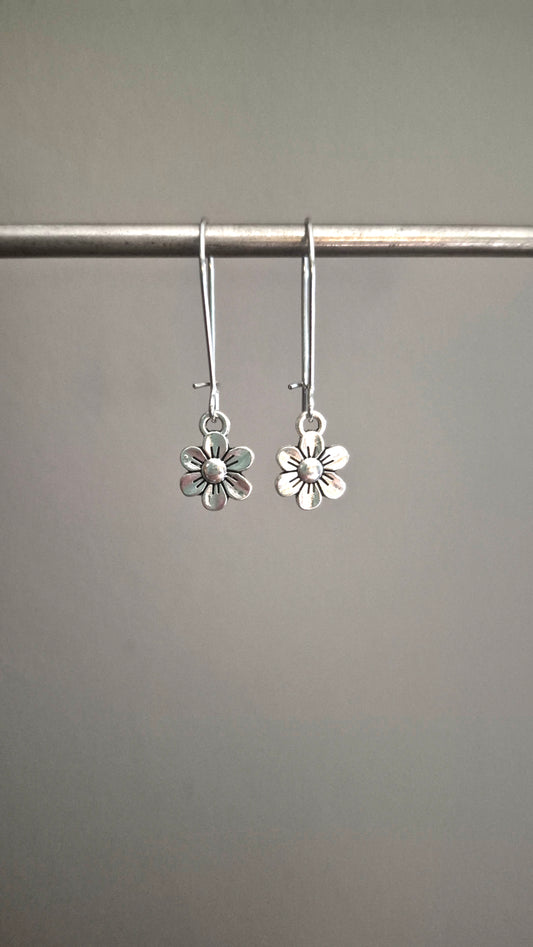 Dainty Flower Drop Earrings