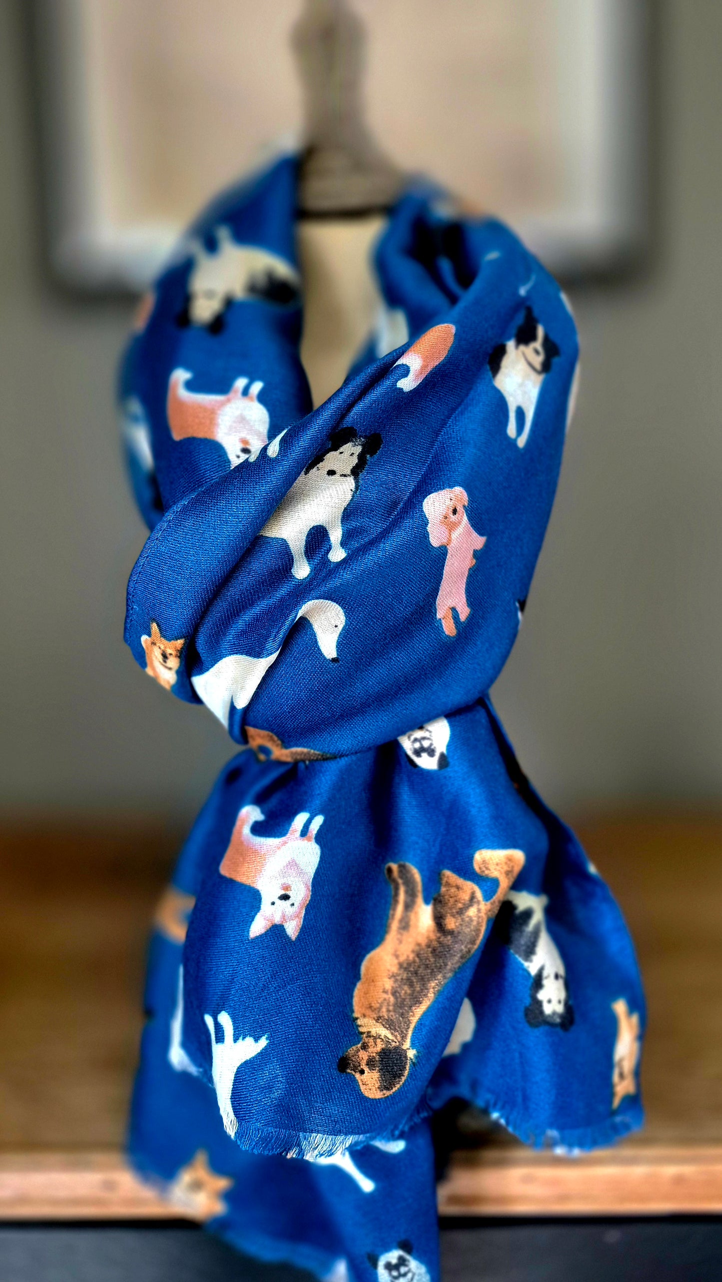 Blue Dog Scarf
