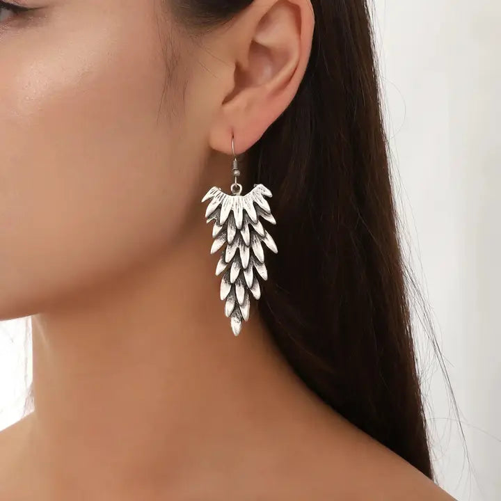 Sterling Silver Plated Layered Earrings