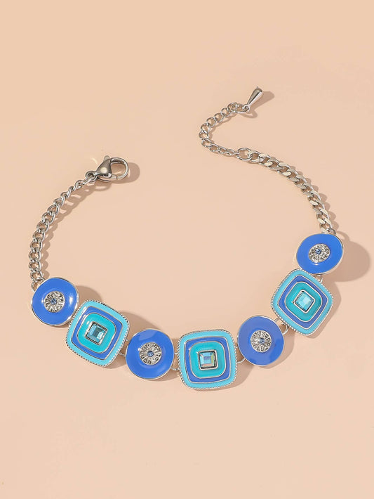 Blue Enamel Bracelet