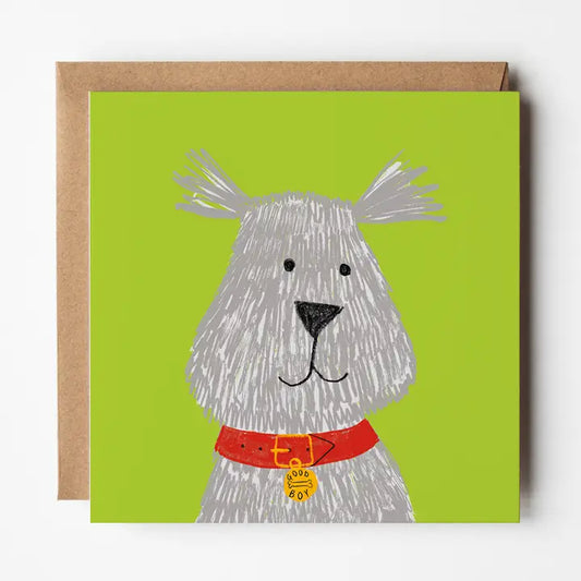 Scruffy Mutt - Blank Greetings Card
