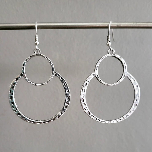 Hoop Effect Drop Earrings