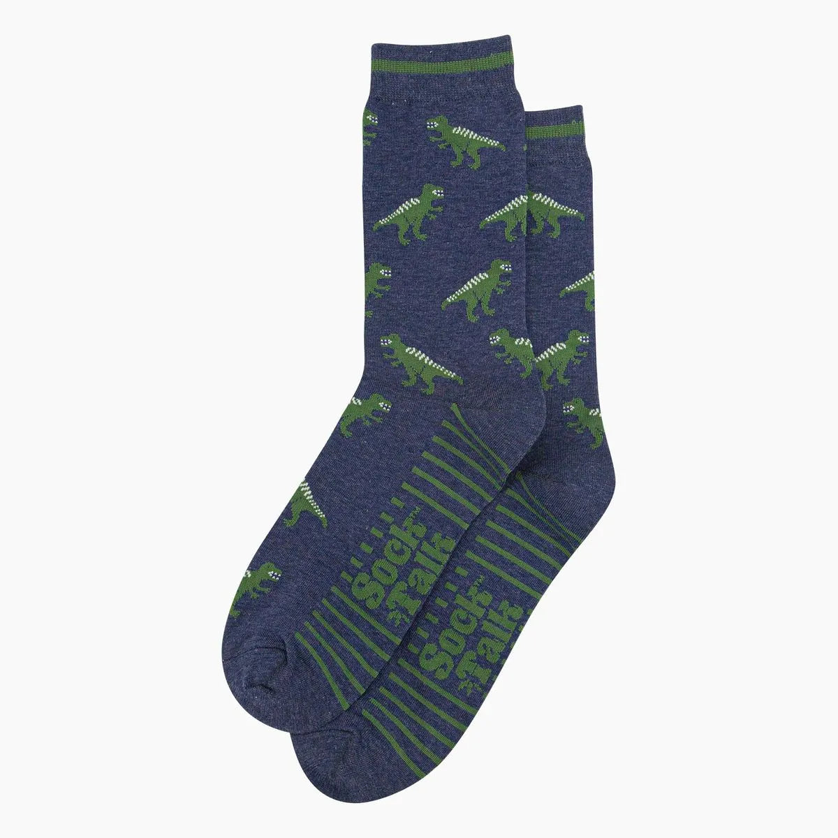 Men's Bamboo Socks - Navy, T-Rex