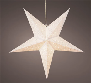 Large Hanging LED Paper Star 60cm