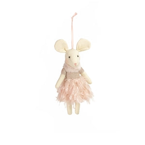 Luxury Blush Pink Hanging Mouse 15cm