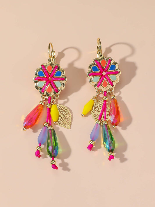 Multicoloured Drop Earrings