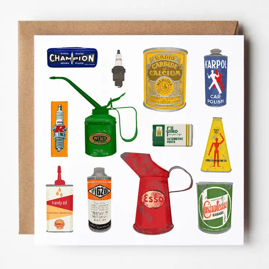 Petrolheads - Blank Greetings Card