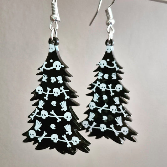 Halloween Christmas Tree Drop Earrings